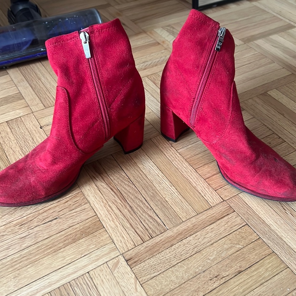 Mark Fisher red booties